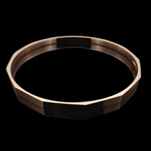 Load image into Gallery viewer, A rose gold solid slave bangle bracelet