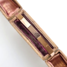 Load image into Gallery viewer, Art Deco 9ct Rose Gold Engine Turned Engraved Bangle in box
