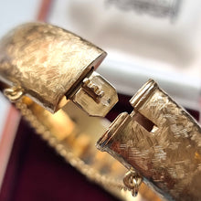 Load image into Gallery viewer, Vintage 9ct Yellow Gold Crosshatch Bangle Bracelet, Hallmarked Birmingham 1971