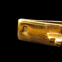 Load image into Gallery viewer, Close-up of a 9CT stamp on a yellow gold bangle clasp