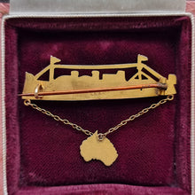 Load image into Gallery viewer, Antique 9ct Yellow Gold Australian WWI Warship Brooch, Circa 1915
