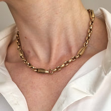 Load image into Gallery viewer, Antique 9ct Gold Fancy Link Chain, 31.2 grams modelled