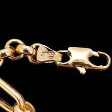 Load image into Gallery viewer, Vintage 9ct Yellow Gold Rolo/Trombone Link 19.8 Inch Chain