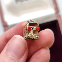 Load image into Gallery viewer, Vintage 9ct Gold London Bus Charm front