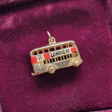 Load image into Gallery viewer, Vintage 9ct Gold London Bus Charm side