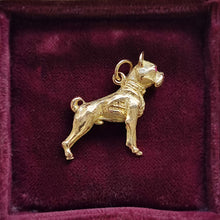 Load image into Gallery viewer, Georg Jensen Vintage 9ct Gold Boxer Dog Charm side
