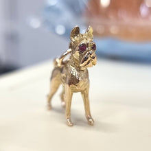Load image into Gallery viewer, Georg Jensen Vintage 9ct Gold Boxer Dog Charm