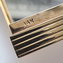 Load image into Gallery viewer, Art Deco 14k Yellow Gold Ruby Compact Case stamp