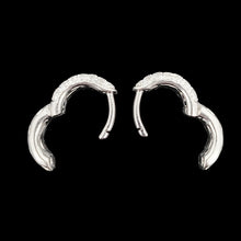Load image into Gallery viewer, 18ct White Gold Diamond Huggie Hoop Earrings, 0.40ct