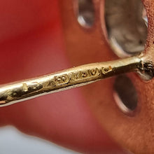 Load image into Gallery viewer, Vintage 18ct Yellow & White Gold Diamond Disc Earrings, 1.00ct hallmark