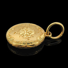 Load image into Gallery viewer, Antique 15ct Gold Memorial Locket Back Pendant