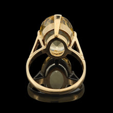 Load image into Gallery viewer, Antique 15ct Yellow Gold Citrine Solitaire Ring