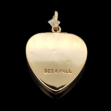 Load image into Gallery viewer, Vintage 9ct Yellow Gold and Palladium Heart Shaped Locket