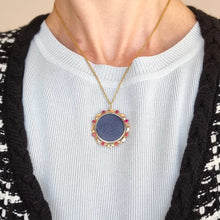 Load image into Gallery viewer, Vintage 9ct Gold Ruby Open Faced Locket modelled with chain