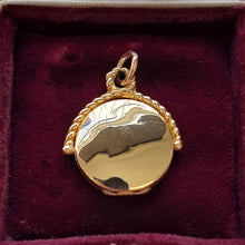 Load image into Gallery viewer, Vintage 9ct Gold Old Cut Diamond Swivel Locket