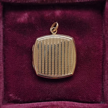 Load image into Gallery viewer, Vintage 9ct Gold Cushion Shaped Locket, Hallmarked Chester 1940 front