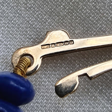 Load image into Gallery viewer, Lapis Lazuli and Freshwater Pearl Necklace hallmarked clasp