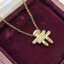 Load image into Gallery viewer, Birks "Inukshuk" 18k Yellow Gold Pendant Necklace in box