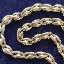 Load image into Gallery viewer, Chimento 18ct Yellow & White Gold Fancy Link Necklace in box