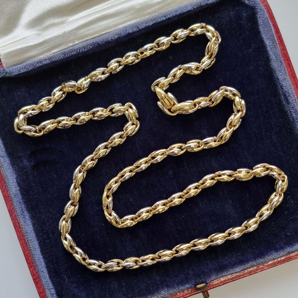 Chimento Italian 18ct Yellow and White Gold Fancy Link Chain