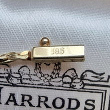 Load image into Gallery viewer, Vintage 14k Yellow Gold Diamond Necklace 585 stamp on clasp