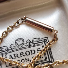 Load image into Gallery viewer, Antique 15ct Gold Pearl and Rose Cut Diamond Pendant Necklace barrel clasp