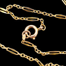 Load image into Gallery viewer, Close-up of a yellow gold chain with bolt ring clasp