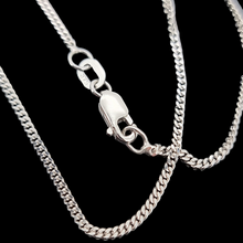 Load image into Gallery viewer, 18ct & 9ct White Gold Onyx and Diamond Drop Necklace clasp of chain