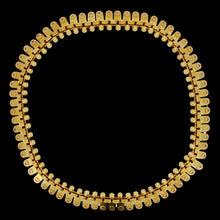Load image into Gallery viewer, Victorian 18ct Yellow Gold Star Motif Fringe Collar Necklace