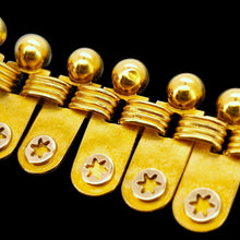 Load image into Gallery viewer, Victorian 18ct Yellow Gold Star Motif Fringe Collar Necklace