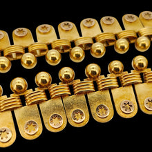 Load image into Gallery viewer, Victorian 18ct Yellow Gold Star Motif Fringe Collar Necklace