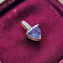 Load image into Gallery viewer, 18ct Yellow Gold Tanzanite and Diamond Pendant, 1.79ct front