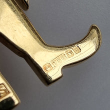 Load image into Gallery viewer, Vintage 18ct Gold Diamond Articulated Clown Pendant London 1990 hallmark