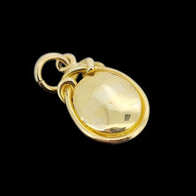 Load image into Gallery viewer, Victorian 18ct Yellow Gold Turquoise Pavé Pendant back view, on a black background