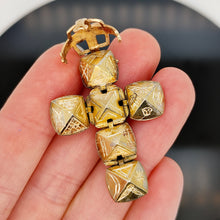 Load image into Gallery viewer, Vintage 9ct Gold and Silver Masonic Ball Fob Pendant