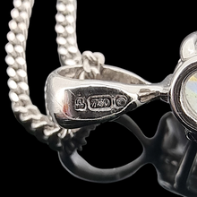 Load image into Gallery viewer, 18ct White Gold Diamond 0.43ct Solitaire Pendant with Chain hallmark to halter