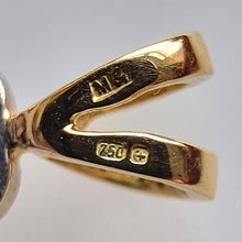 Load image into Gallery viewer, 18ct Yellow & White Gold Heart Diamond Pendant hallmark