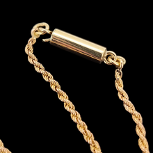 Load image into Gallery viewer, Antique 15ct Gold Ruby Heart Pendant with 15ct Gold Rope Chain 9ct clasp