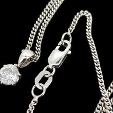 Load image into Gallery viewer, 18ct White Gold Diamond 0.43ct Solitaire Pendant with Chain