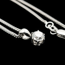 Load image into Gallery viewer, 18ct White Gold Diamond 0.43ct Solitaire Pendant with Chain