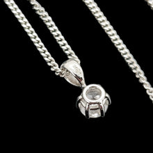 Load image into Gallery viewer, 18ct White Gold Diamond 0.43ct Solitaire Pendant with Chain