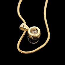 Load image into Gallery viewer, 18ct Yellow Gold Diamond 0.40ct Solitaire Pendant with Chain back of pendant