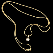 Load image into Gallery viewer, 18ct Yellow Gold Diamond 0.40ct Solitaire Pendant with Chain front