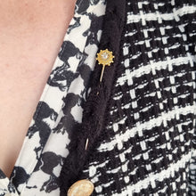 Load image into Gallery viewer, Antique 18ct & 9ct Yellow Gold Diamond Tie/Stick Pin modelled
