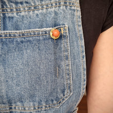 Load image into Gallery viewer, Antique 18ct & 14ct Gold Coral Tie/Stick Pin modelled