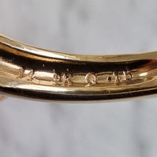 Load image into Gallery viewer, Vintage 9ct Yellow Gold Diamond Heart Ring, 0.15ct stamp inside shank