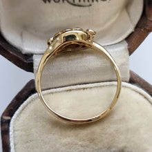 Load image into Gallery viewer, Antique 18ct Gold Diamond Daisy Cluster Ring