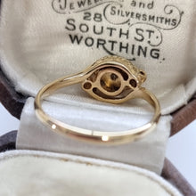 Load image into Gallery viewer, Antique 18ct Gold Diamond Daisy Cluster Ring