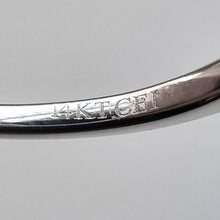 Load image into Gallery viewer, 14k White Gold Pearl and Diamond Ring stamp