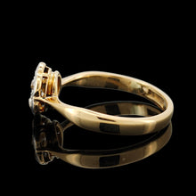 Load image into Gallery viewer, Antique 18ct Yellow and White Gold Old Cut Diamond Cluster Ring